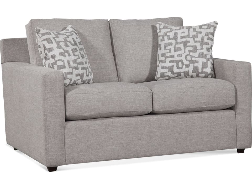 Durham Fabric Loveseat with Track Arms and Reversible Cushions