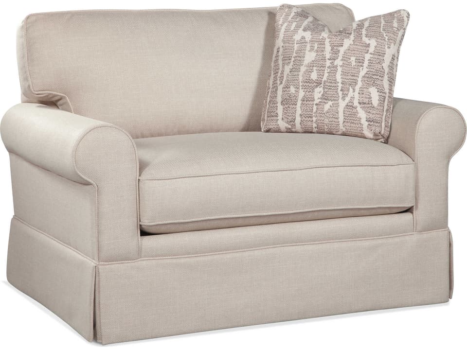 Benton Upholstered Twin Sleeper Chair with Rolled Arms