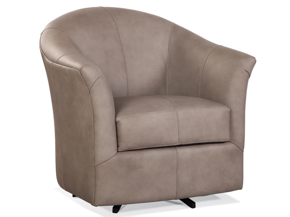 Weston Swivel Fabric Accent Chair Transitional Style