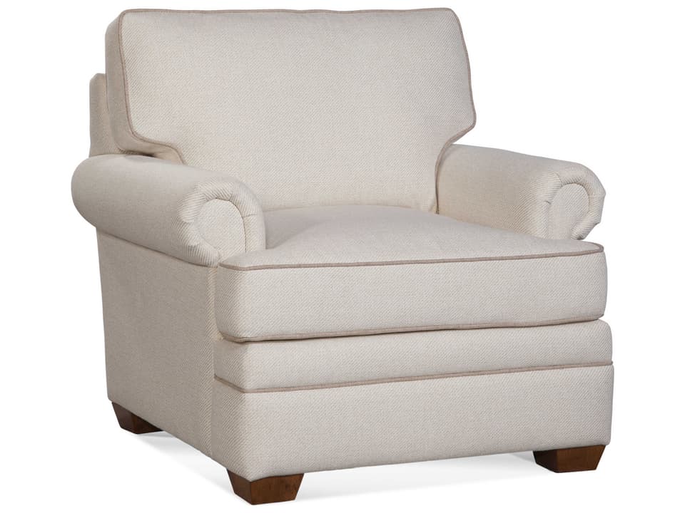 Bradbury Fabric Accent Chair with Throw Pillow