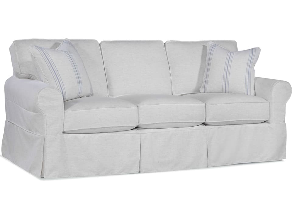 Bedford Queen Slipcover Sleeper Sofa with Gel Memory Foam Mattress