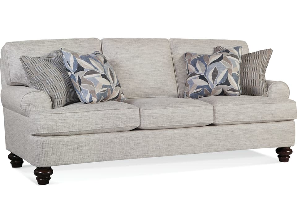 Lowell 3-Seat Upholstered Sofa with Rolled Arms