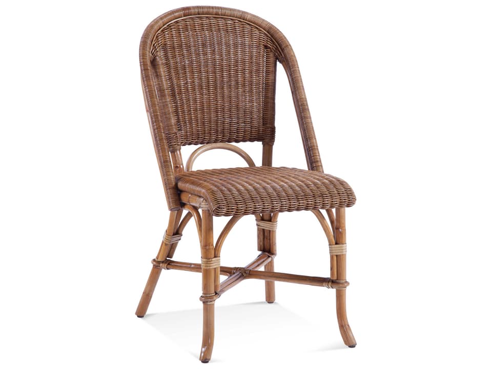Arbor Rattan Dining Side Chair in Honey Finish