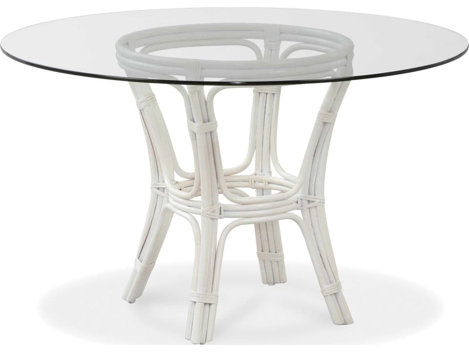 Trellis 42-Inch Round Glass Dining Table