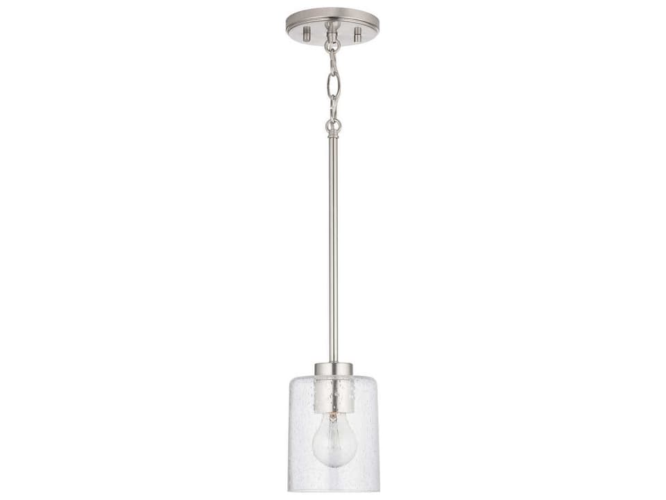 Greyson 1-Light Mini Pendant Light in Brushed Nickel