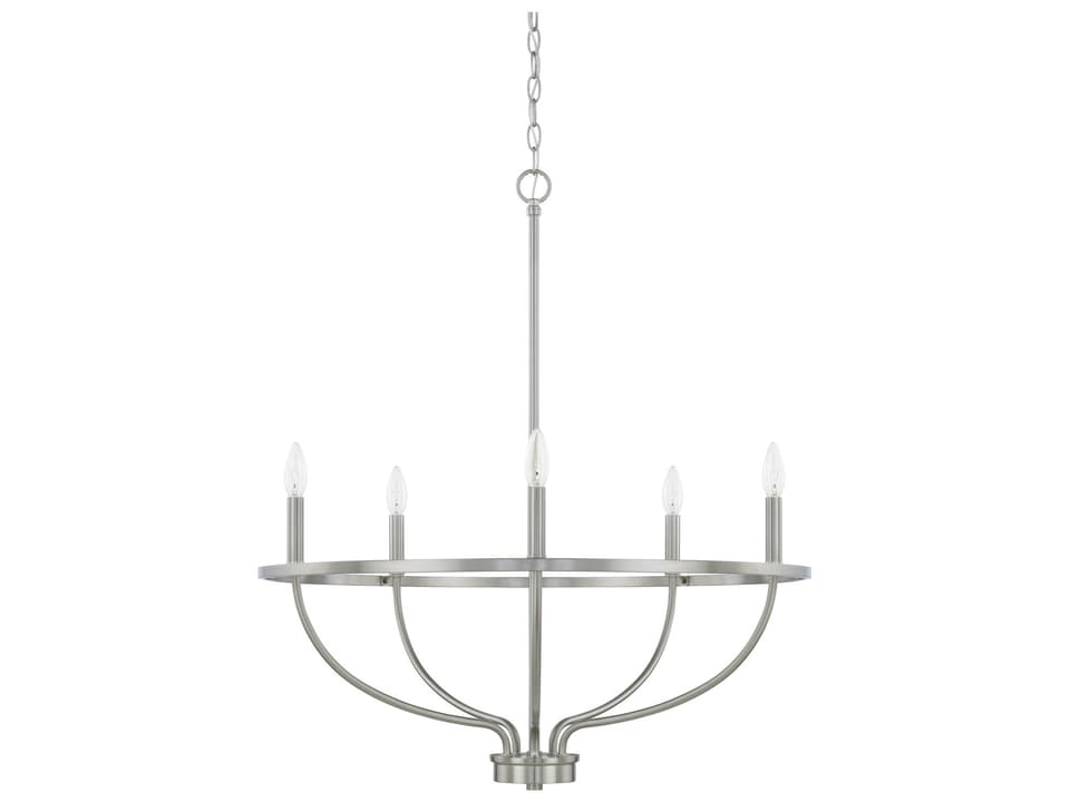 5-Light Greyson Chandelier in Brushed Nickel