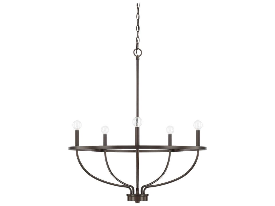 Greyson 5-Light Chandelier in Bronze