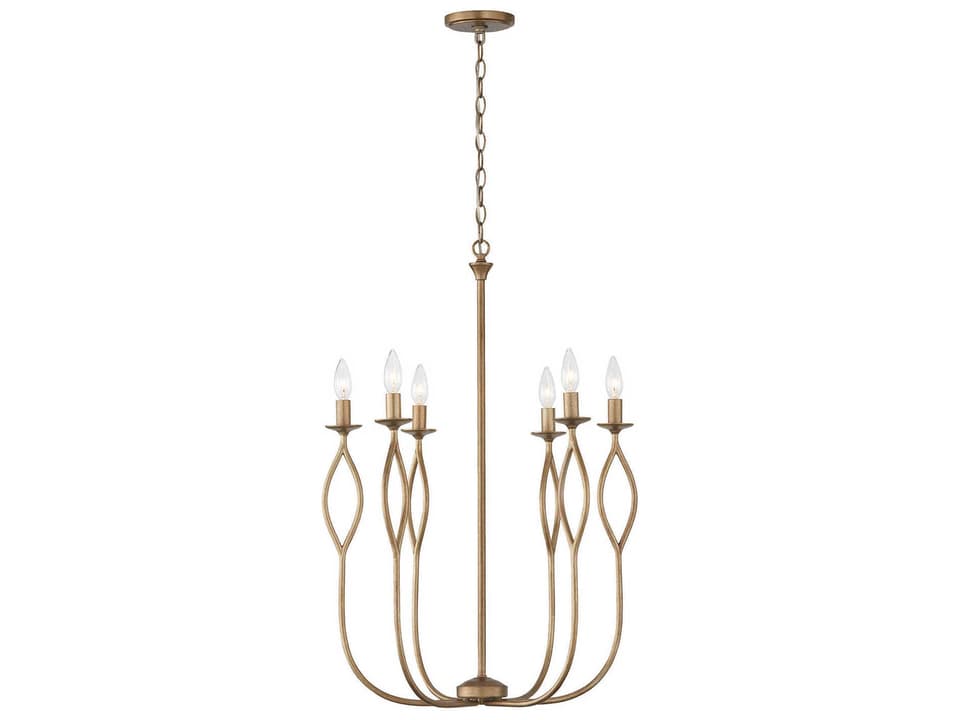 Cohen 6-Light Chandelier in Mystic Luster Finish