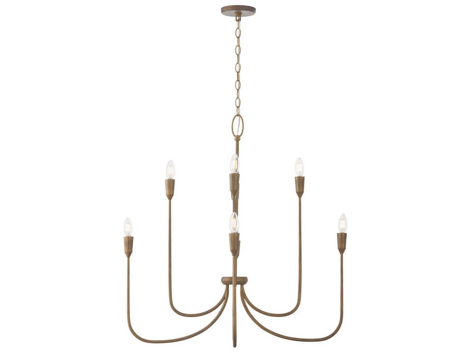 8-Light Marley Chandelier in Mystic Bronze