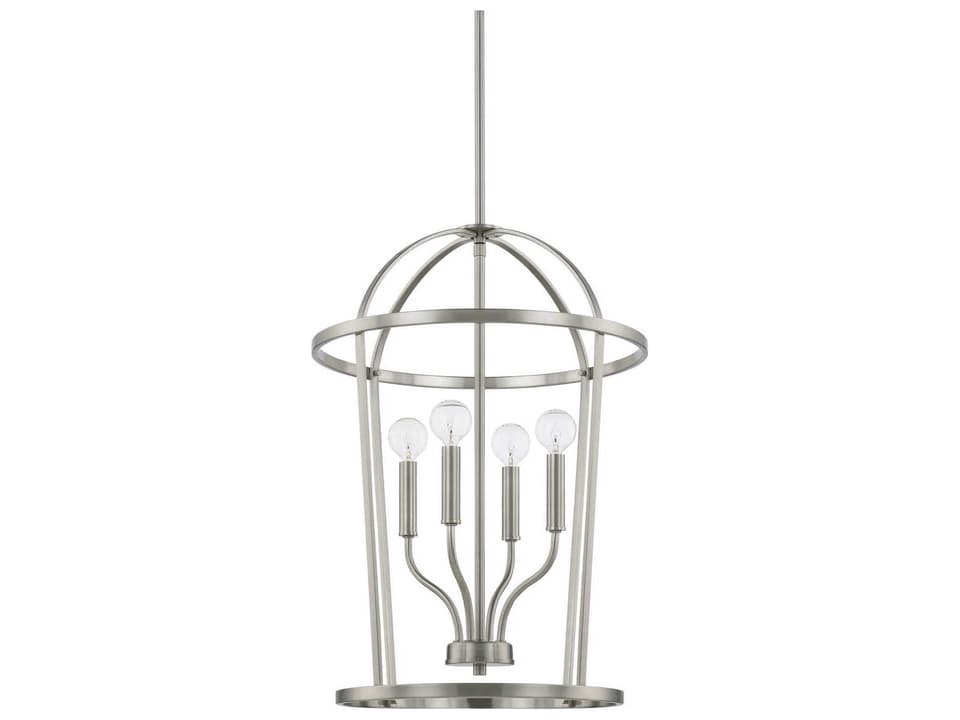 Greyson 4-Light Foyer Pendant in Brushed Nickel