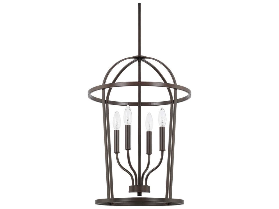 Greyson 4-Light Foyer Pendant Light in Bronze
