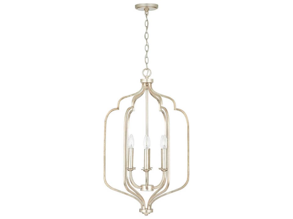 6-Light Ophelia Foyer Chandelier in Winter Gold