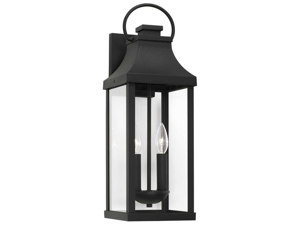 Bradford 2-Light Outdoor Wall Lantern in Black