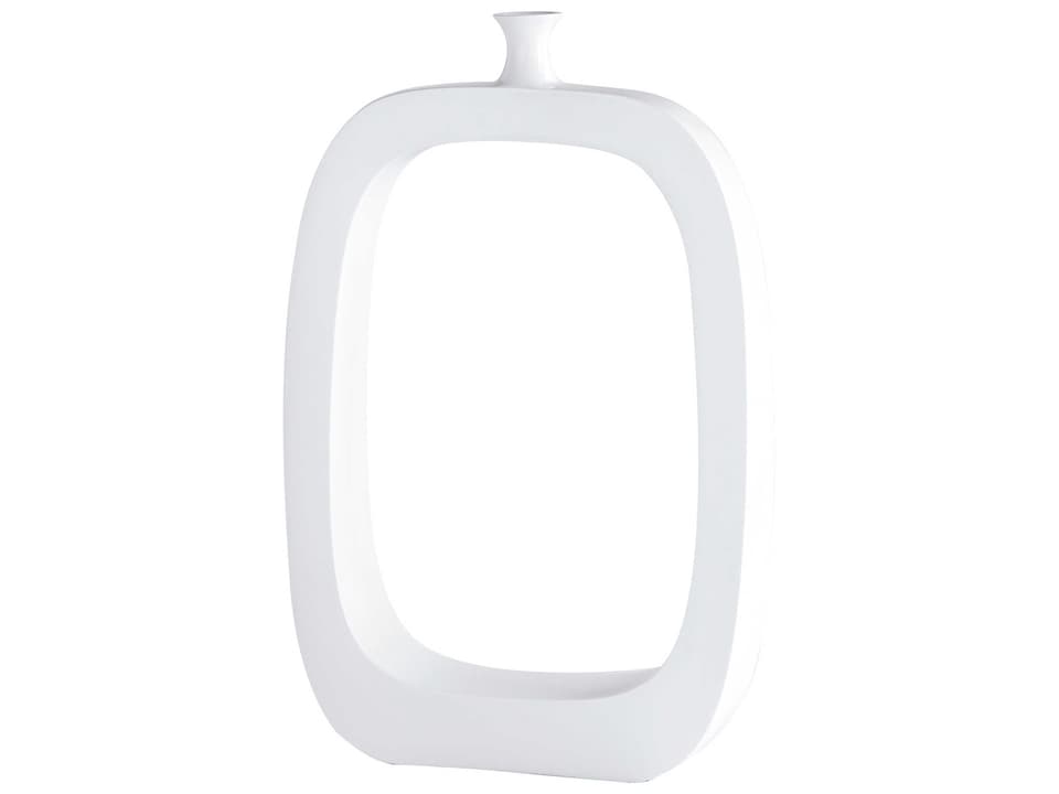 Beyond the Pale Large Resin Vase in White