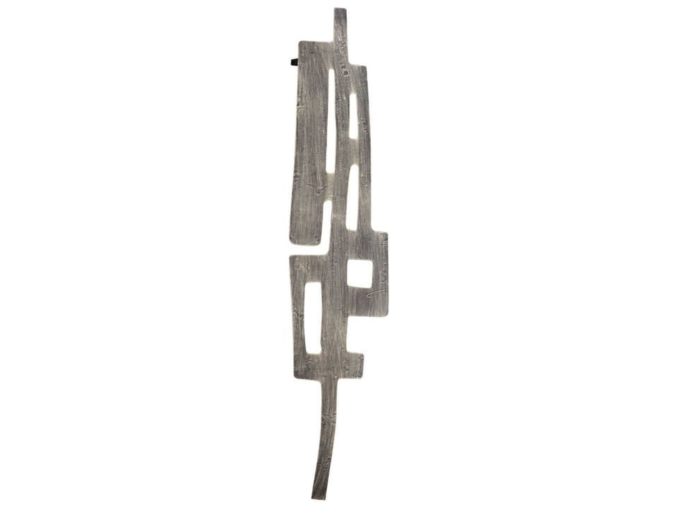 Samurai Tower Contemporary Graphite Wall Art