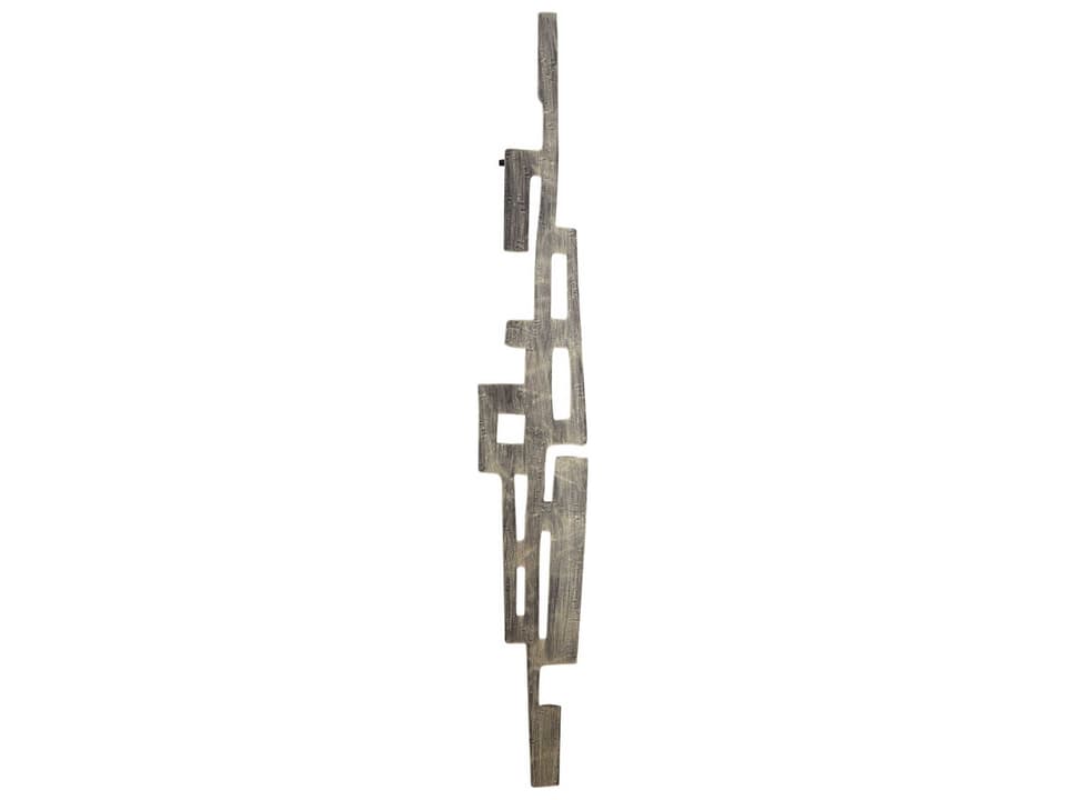 Samurai Tower Large Iron Wall Decor in Graphite Finish