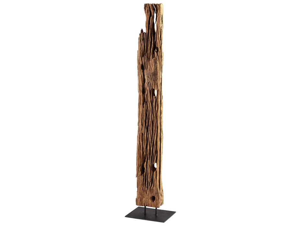Bandalier Sculpture Walnut Wood and Iron