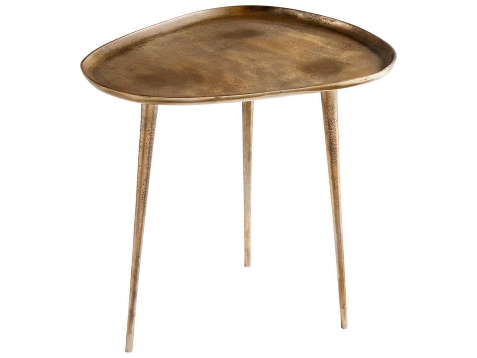 Bexley Metal Side Table in Antique Gold