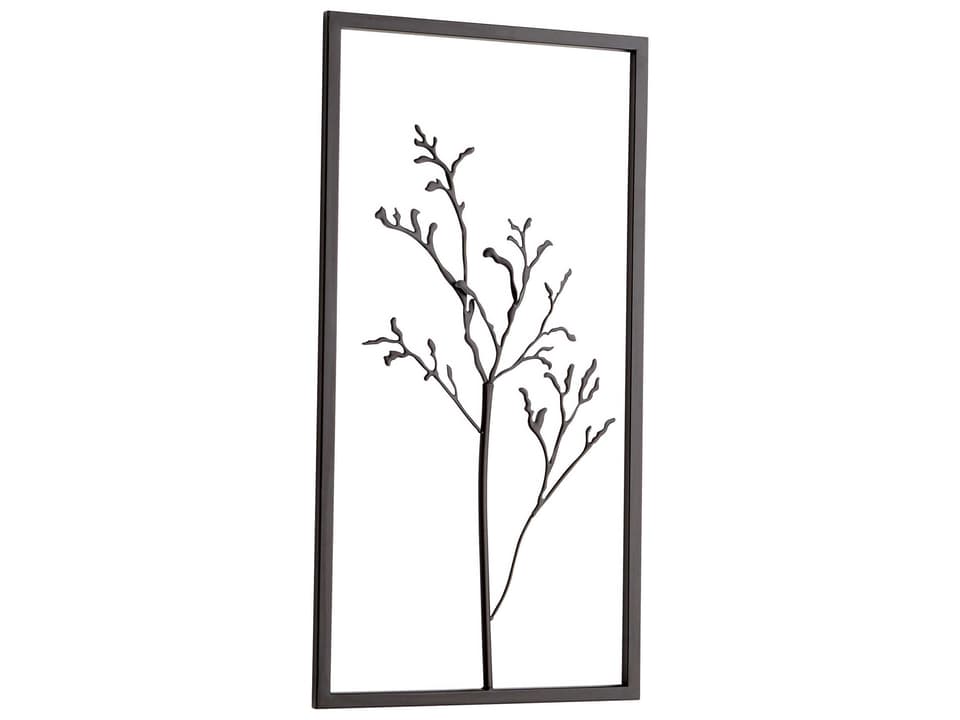 Arbre Trois Graphite Iron Wall Decor