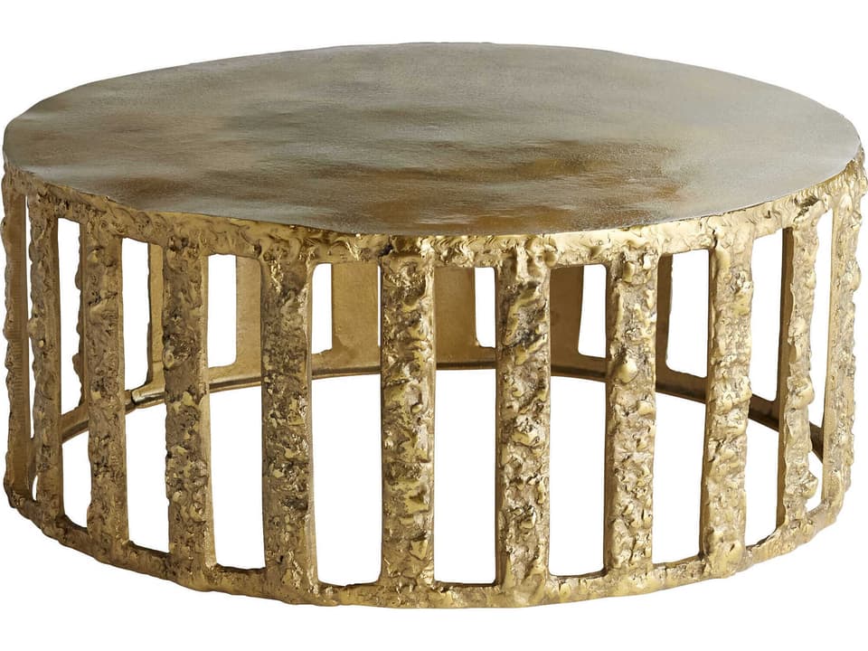 Lucila Round Metal Gold Coffee Table