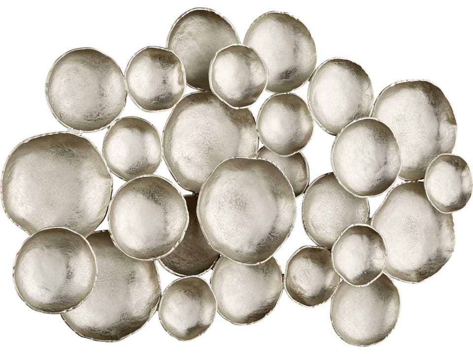 Gala Modern Abstract Aluminum Wall Decor in Silver