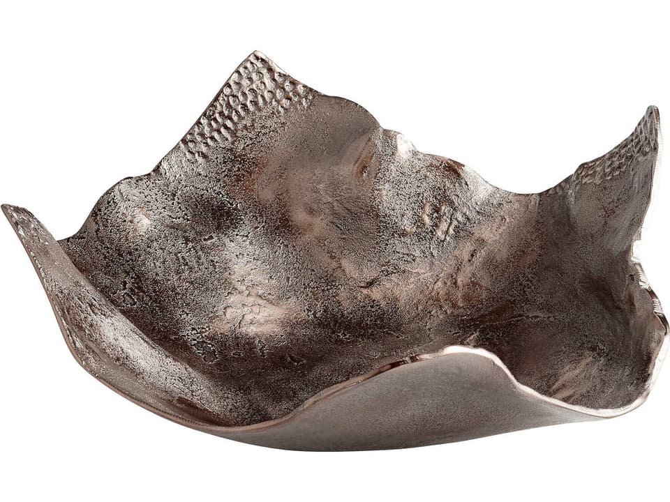 Rectangular Decorative Tray in Bronze Finish Aluminum