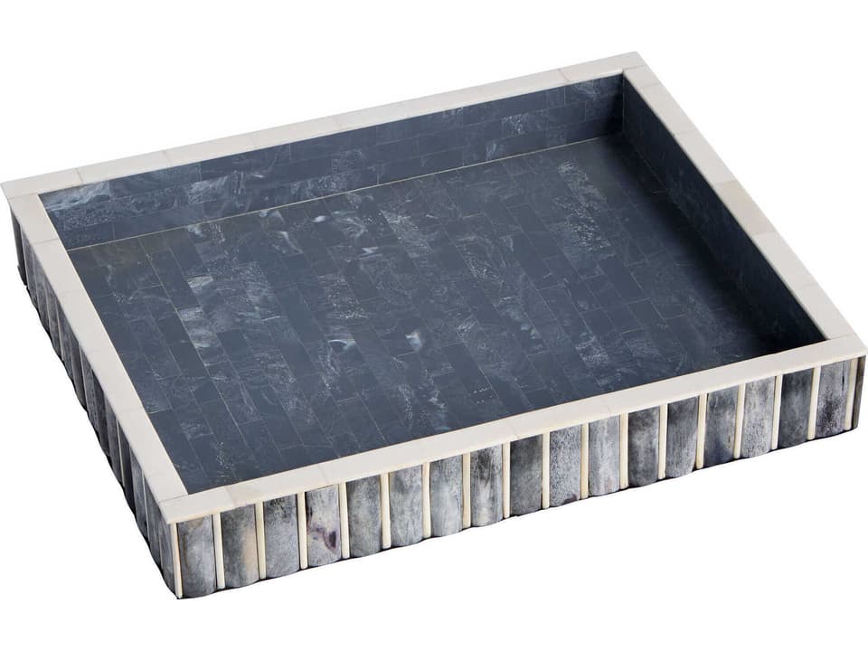 Lapis Small Decorative Tray in Blue and White