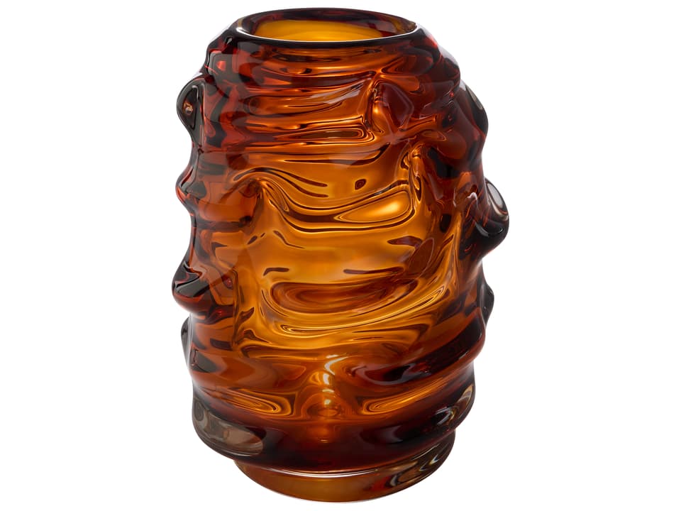 Eocene Glass Vase in Amber
