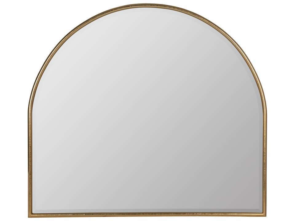 Allyson Gold Wall Mirror with Beveled Edge