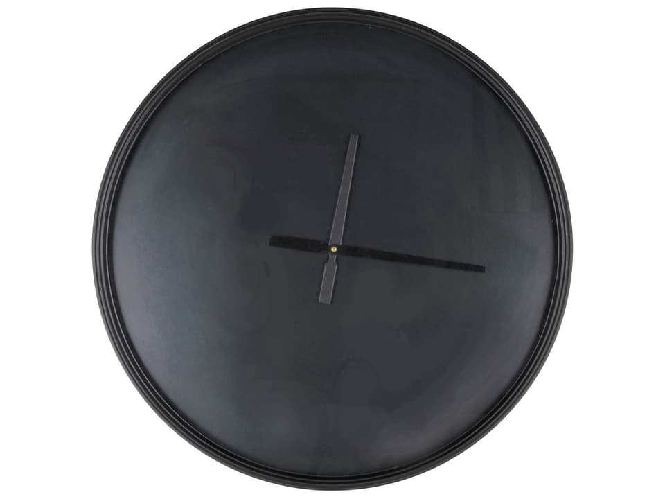 Kellyn Round Wall Clock in Black Metal
