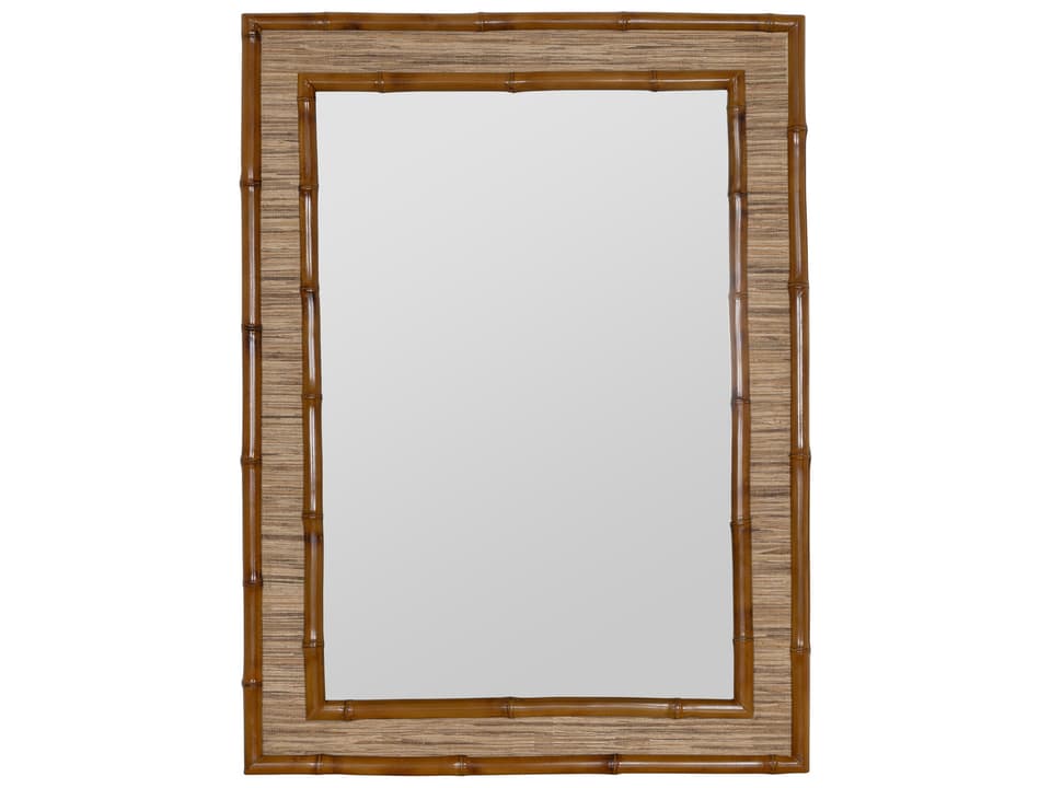 Cameron Honey Bamboo Rectangular Wall Mirror