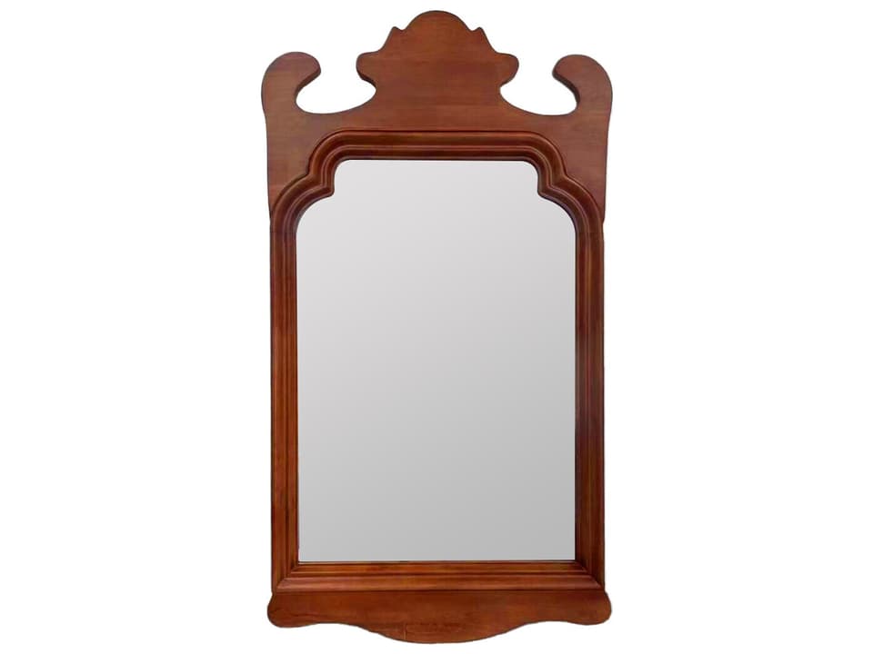 Park and Oak Declan Wall Mirror Dark Wood Tropical Hardwood