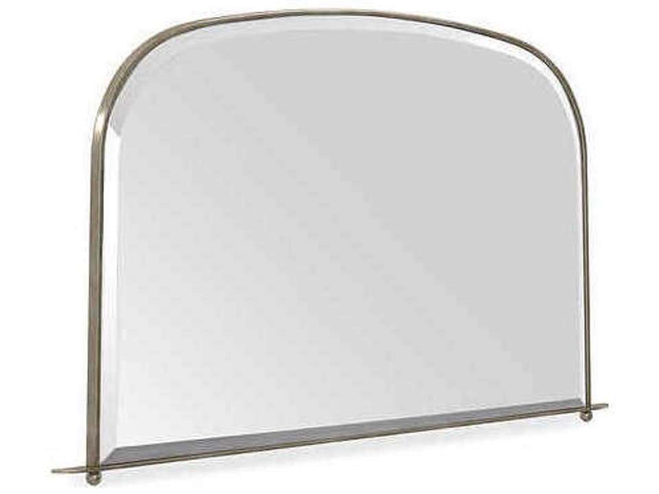 Replique Rectangular Mirror with Arched Top in Brushed Gold