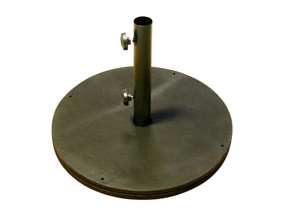 95 lb. Cast Iron Round Patio Umbrella Base in Black