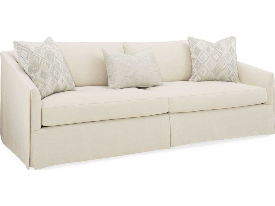 Upholstery Casual Affair White Upholstered Sofa