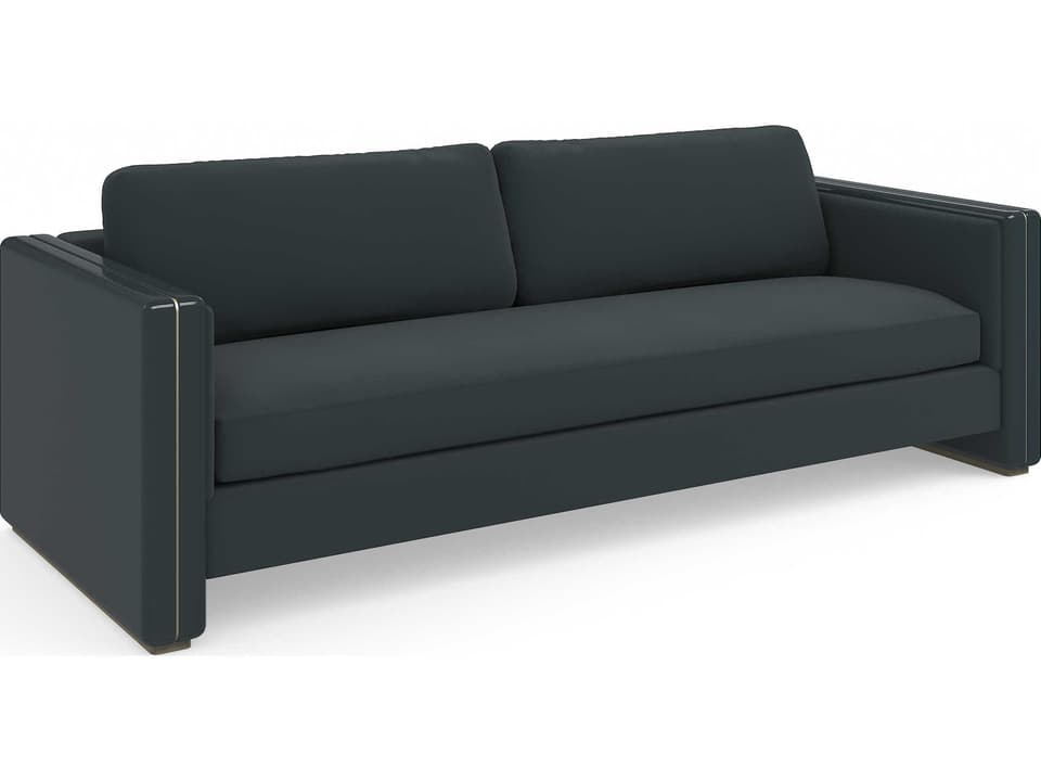 Gelee 3-Seat Velvet Sofa in Apatite Gloss and Whisper of Gold