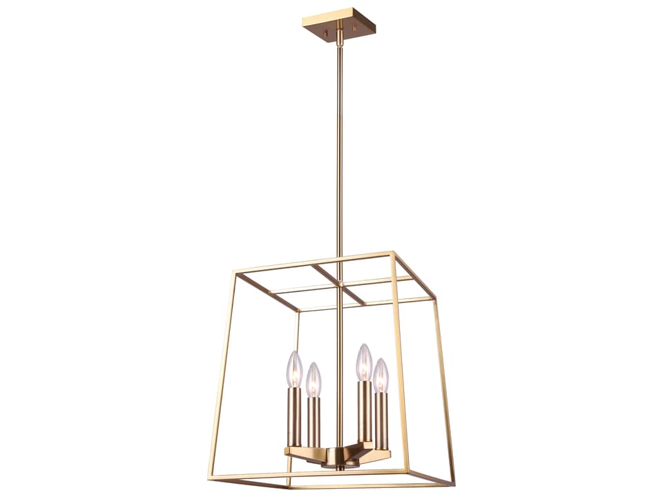 Coco 4-Light Chandelier in Gold Finish