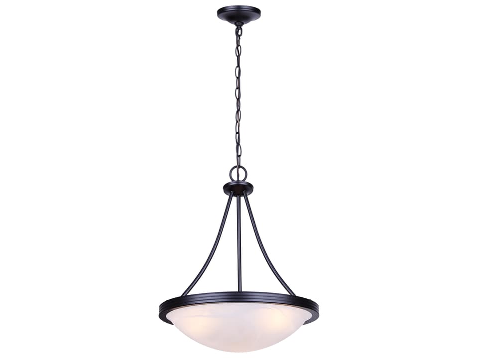 Devon 3-Light Chandelier with Alabaster Glass in Matte Black