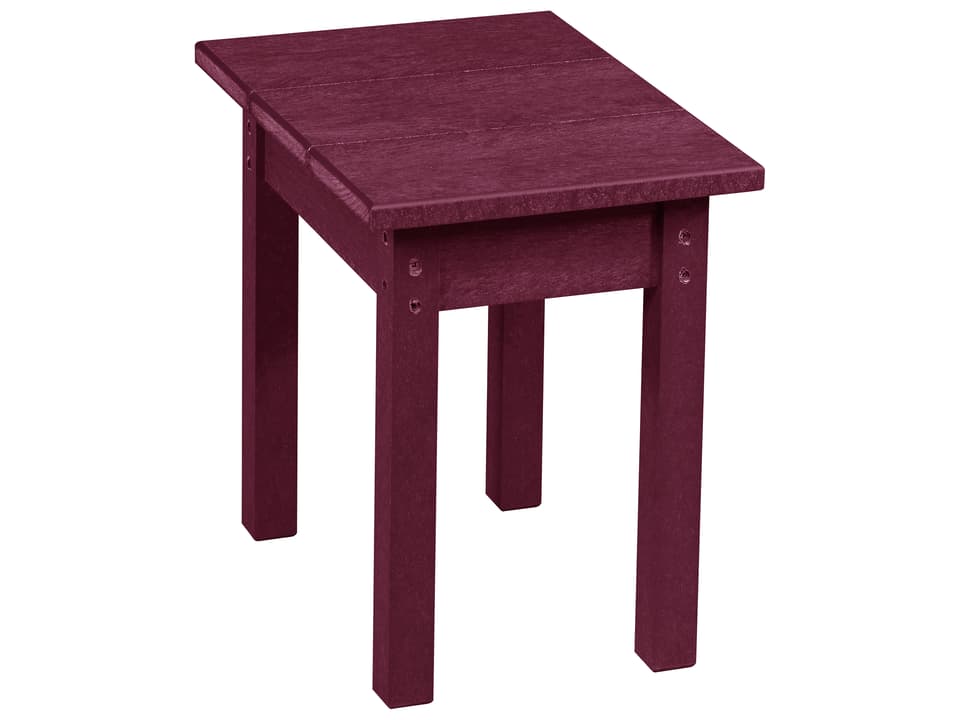 Recycled Plastic Square Outdoor Patio End Table