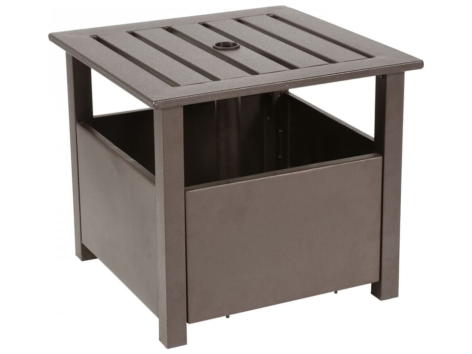 Quick Ship Sunmaster Series Square Umbrella Patio Side Table