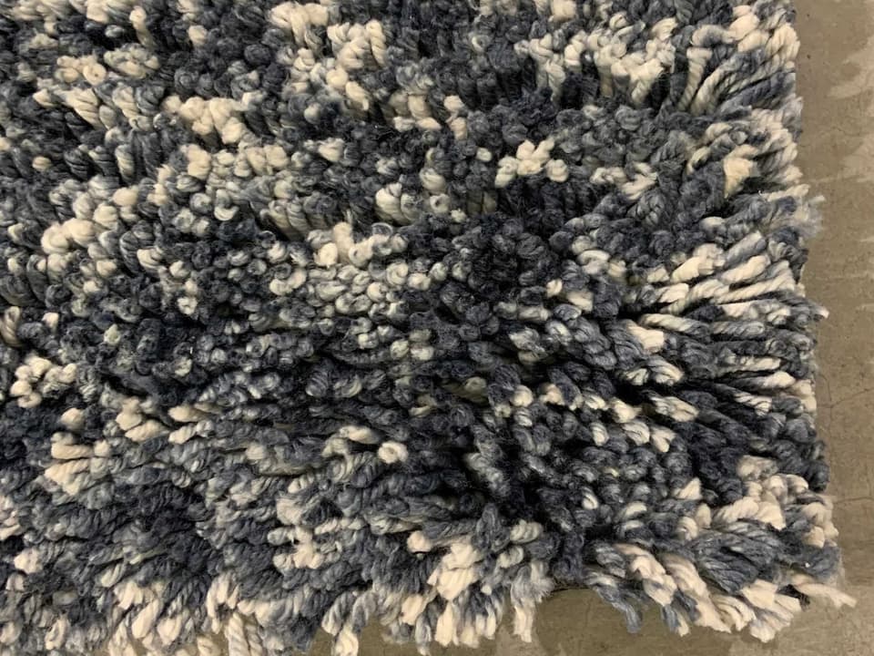 Edna Shag Abstract Hand-Woven Area Rug in Neutral Multi