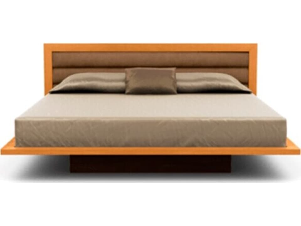 Furniture Moduluxe King 29-Inch Upholstered Platform Bed with Plinth Base