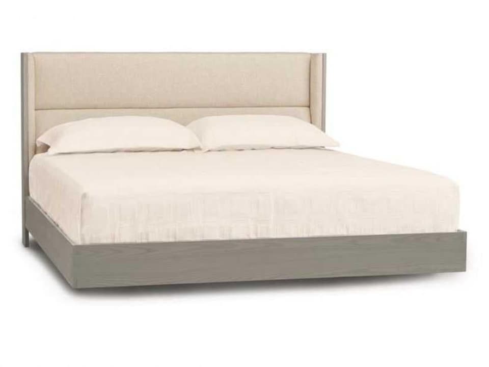 Sloane Queen Upholstered Platform Bed with Floating Design and LED Lighting