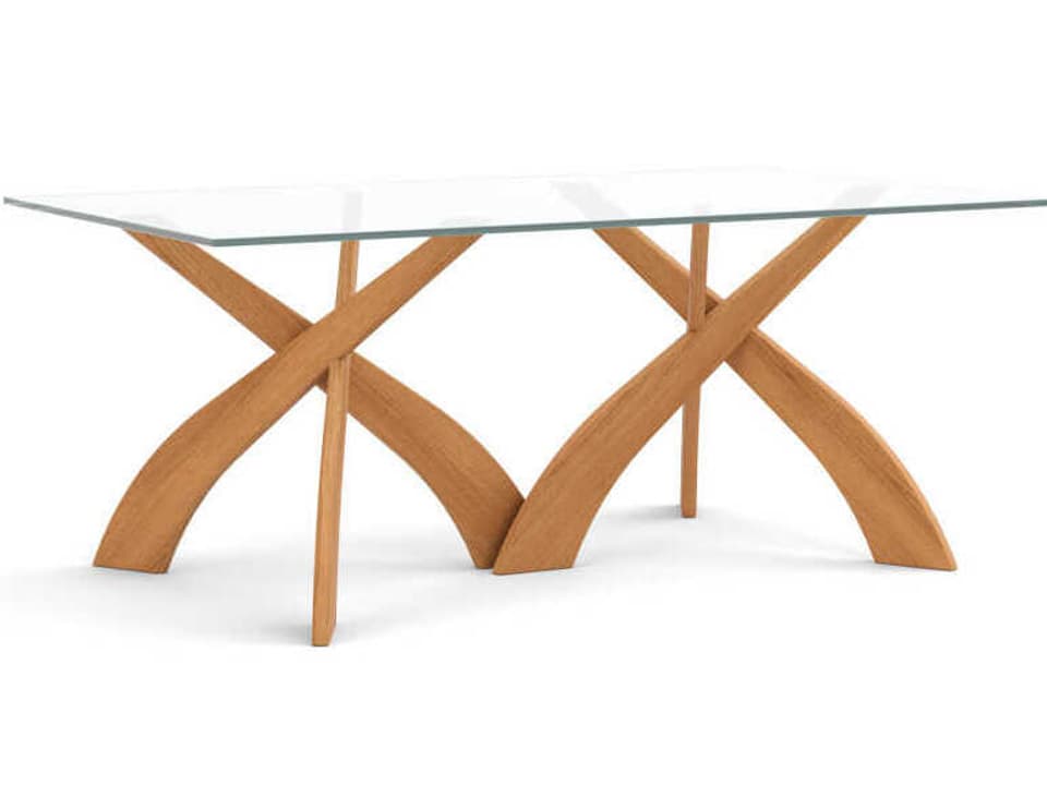 Entwine Rectangular Glass Dining Table