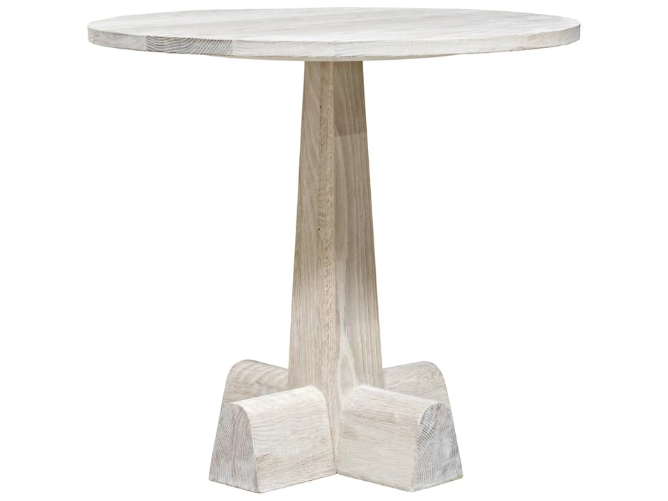 Camellia Oak Side Table in Washed Oak Finish