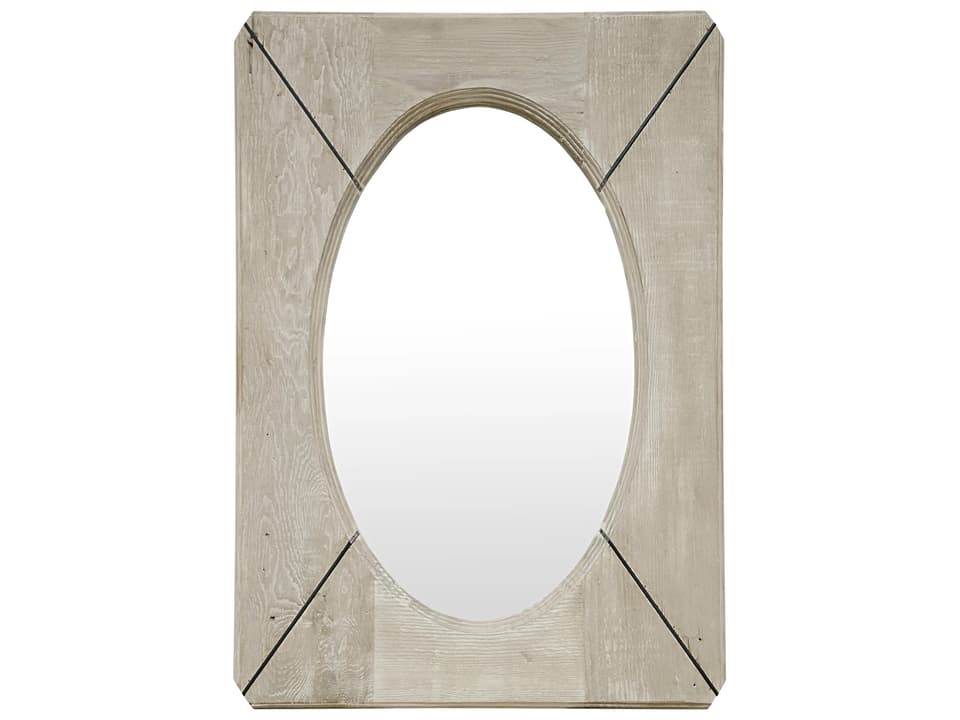 Musas Grey Wash Wall Mirror Oval