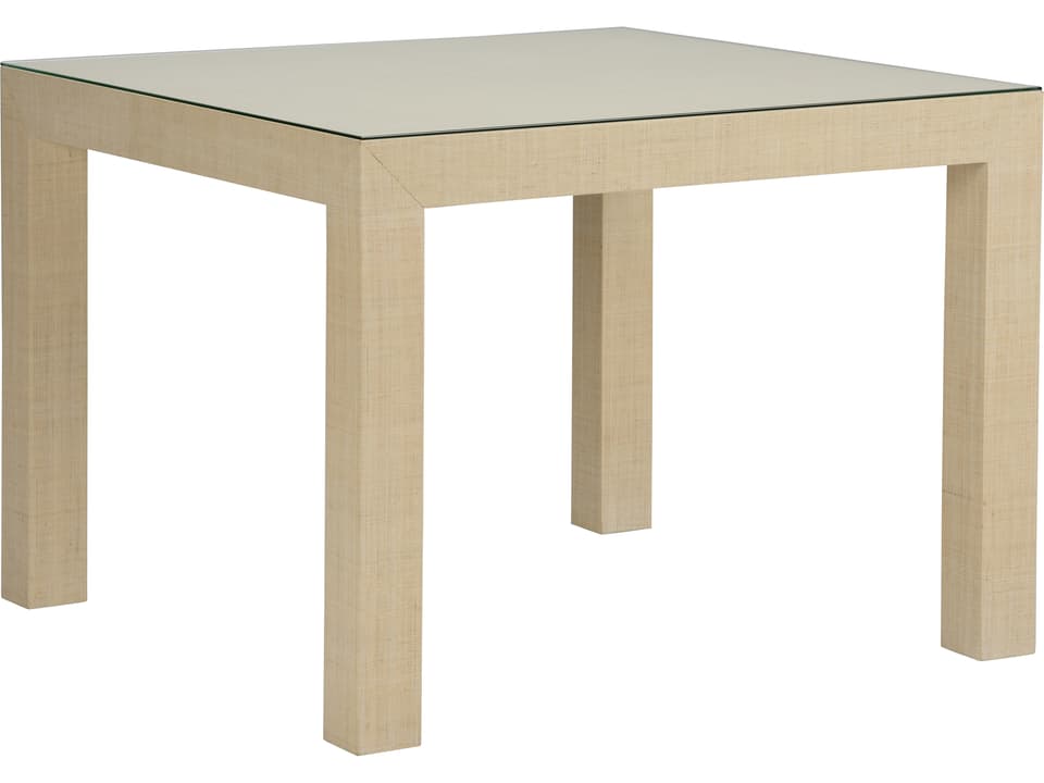Jamie Merida Sanibel Natural Raffia Wrapped Game Table