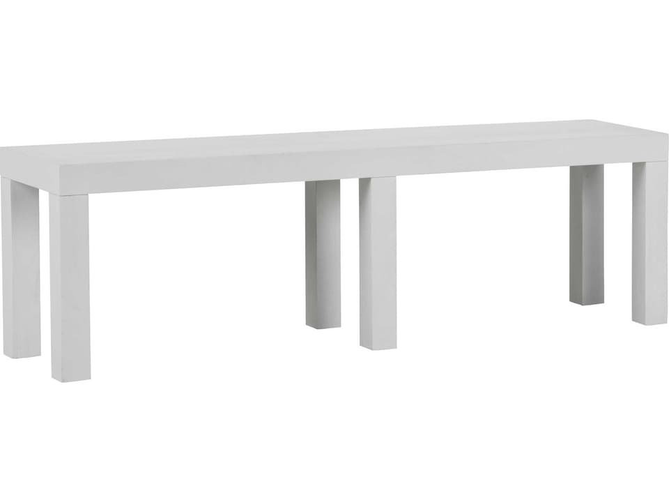 Bill Cain Rectangular Wood White Lambeth Coffee Table