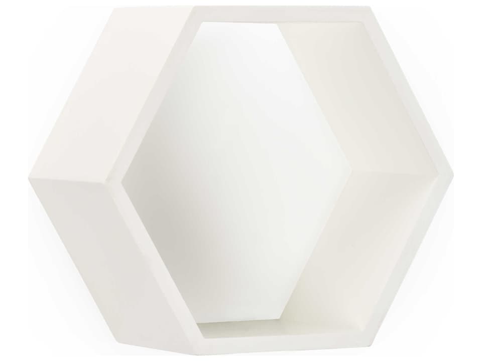 Lisa Kahn Honeycomb Wall Box in White