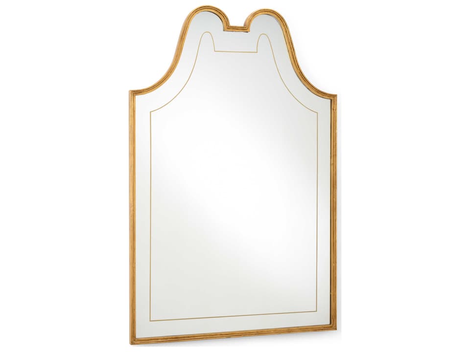 Victoria Hall Mirror in Antique Gold Arch Shape